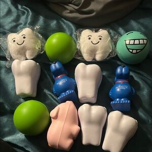 Set bundle of 12 Stress Balls! Perfect for Christmas stocking stuffers! Varied!